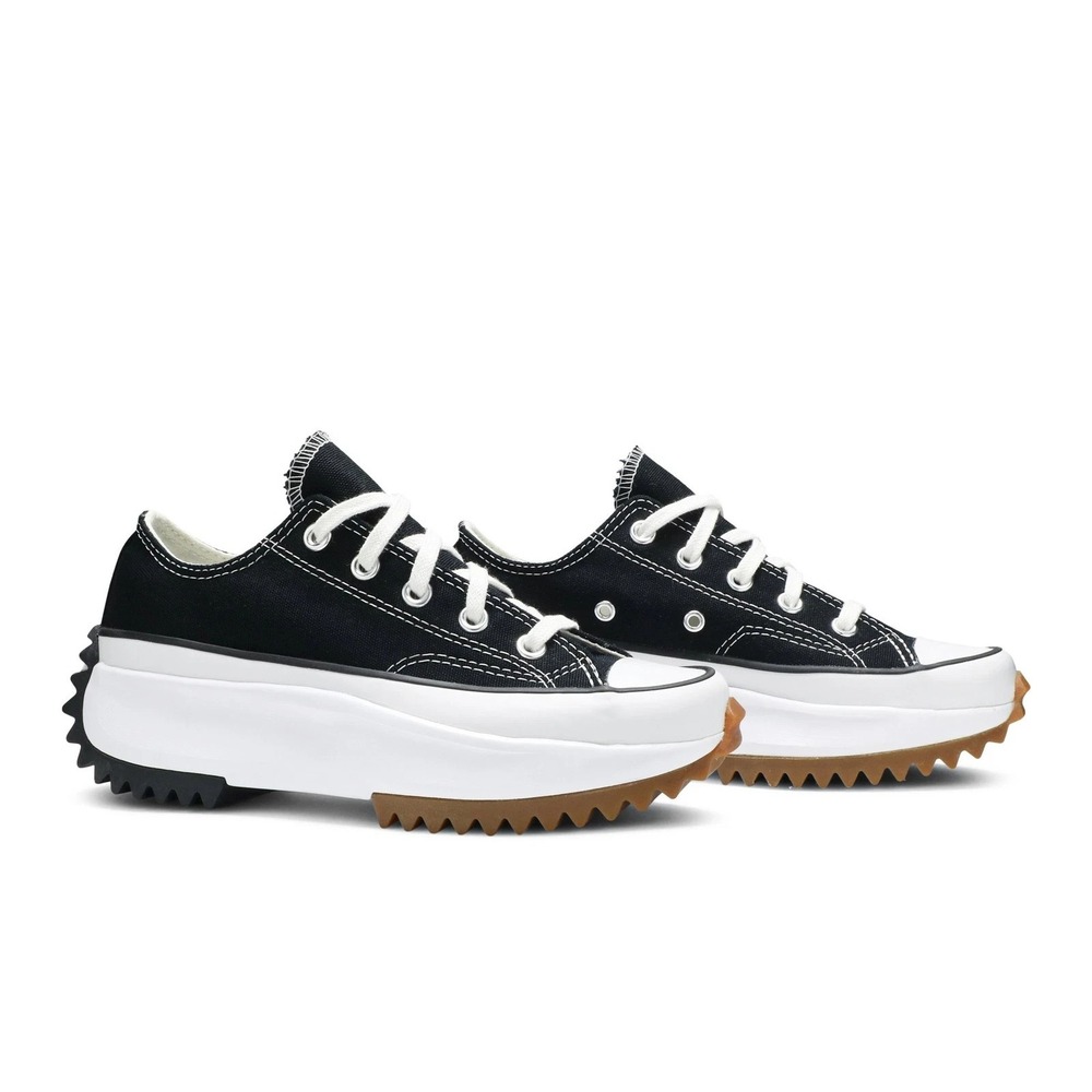 Converse Run Star Hike Womens 9.5 Mens 8 Black/White Platform Low Top Sneakers - Picture 3 of 6